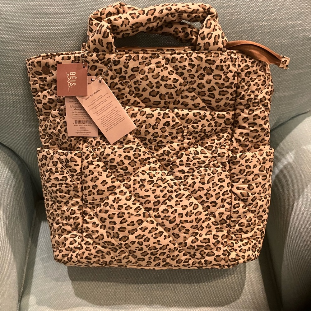 BEIS Diaper Backpack, NWT in Wild Child Print